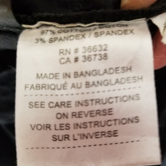 Haggar petite soft corduroy size 10 black pants - Picture 5 of 15